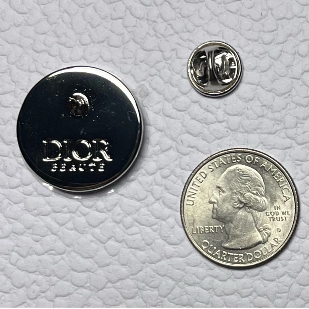 Dior Pins Set of 4 Metal Pins. NEW - Picture 7 of 9